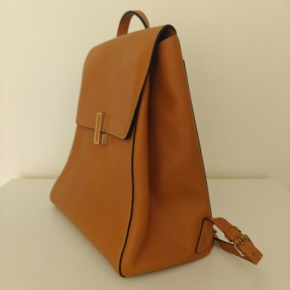 Valextra Iside Medium Backpack, Brown Color main image 14